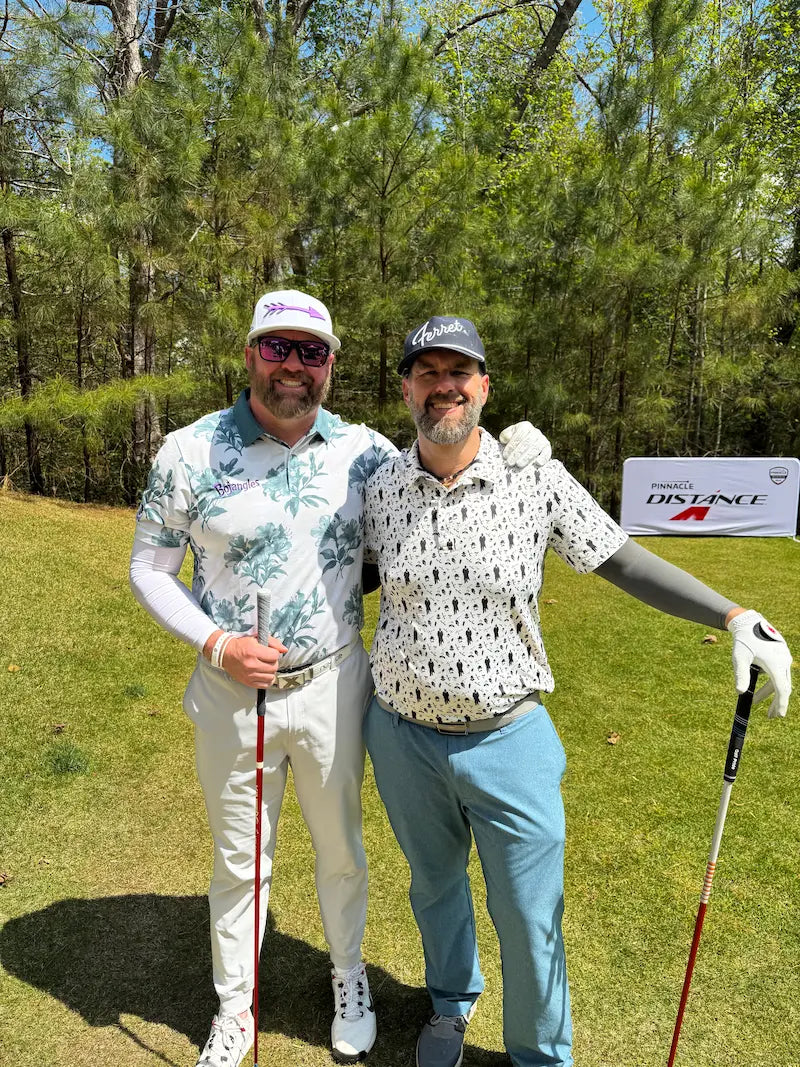 Rob and Long Drive Champion Scottie Pearman at the B1RD1E Classic
