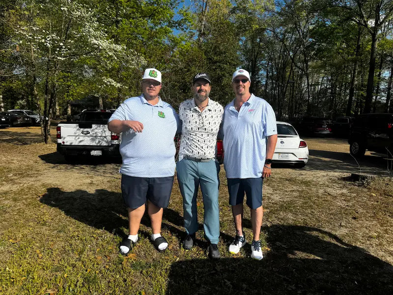 Rob with the guys from Big Back Golf at Stonehouse Golf Club in Virginia 