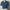 Ocean blue polo shirt with a Green Ferret Golf logo on a mannequin against a white background