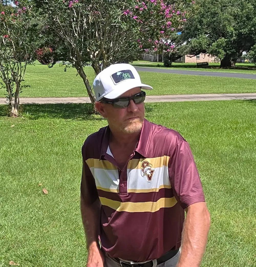 sun valley custom polo on a model